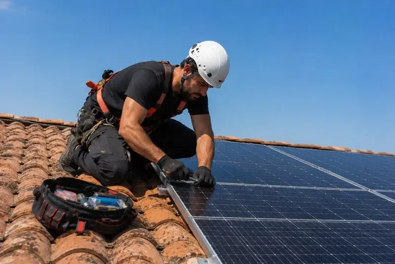 Maintenance et monitoring de panneaux solaires à Étel